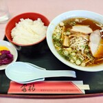 亀福食堂 - 2024年10月　ラーメンライス