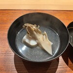 明寂 - 舞茸とクエを海水で炊いたもの
