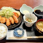 茶寮 ふ川 - 牡蠣フライ御膳