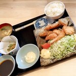 茶寮 ふ川 - 海鮮フライ御膳