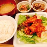 パルファン - 鶏のから揚げネギソースごはん