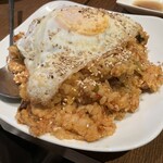 やすらぎ - キムチチャーハン（多分これも大盛りサービス）