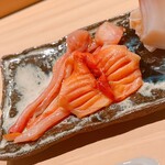 こま田 - 閖上の赤貝。大きさがバラついていたので、コースには敢えて含めなかったとのことでした。もちろん、香り良し\(//∇//)\