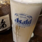粉ひで - そろそろキンキンに冷えたビールだと寒さを感じ始める。
