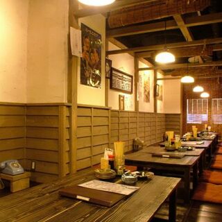 掘りごたつ席完備！個室最大20名、半個室最大30名OK