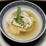 眞善美 - 松茸　クエ　里芋　上湯スープ　木の芽