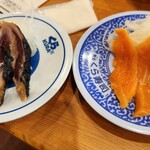 無添くら寿司 - 鰹のたたき＆サーモン（シャリなし）