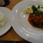 リストランテ アントン - ハンバーグのランチ、ご飯・サラダ・ソフトドリンク付き