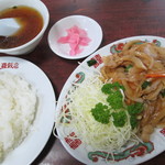 六波羅飯店 - 豚バラ焼き定食 ６８０円