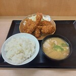 かつや - 秋の海鮮フライ定食879円(2024年10月5日)