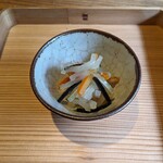 津田楼 - 柿と大根のなま酢