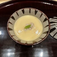 新ばし 笹田 - 鱈の白子の茶碗蒸し