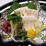 柳生の庄 - （夕食）湯葉刺し