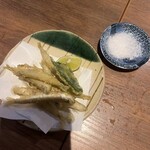 炭旬 - わかさぎの天ぷら