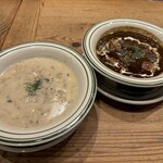 マンチズ バーガー シャック - 右のガンボスープ、初めて食べた