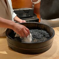 麻布 黒しゃり - 