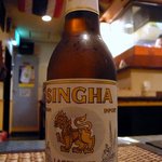 プロォーイ タイ料理 - せっかくタイ料理を食べに来たんだからＳＩＮＧＨＡビールも飲むことにしました。
