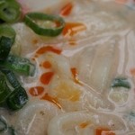 星合茶寮 - ときうどんにラー油を入れる