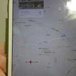 うしWAKA - 手持ちのiPadminiで駅とお店の位置を確認し