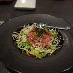 うしWAKA - その後は和牛のローストユッケ980円を頂きます。