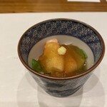 蕎麦割烹  倉田 - 北海道産ズワイ蟹、焼き茄子