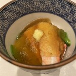 蕎麦割烹  倉田 - 北海道産ズワイ蟹、焼き茄子