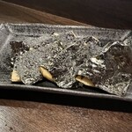 金町製麺 - 蓮根の磯辺焼き　350円