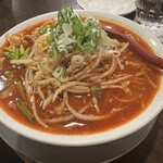 金町製麺 - 味噌そば（辛）950円