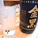 ほっこり食堂 どて煮専門店 - 焼酎　水割り