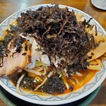 らぁめん優雅 - トマトサンラータン　岩海苔メンマトッピング