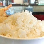 天ぷら家 - 大盛ライス