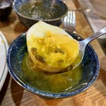 キッチン あずま - ダルスープにゆで卵♡