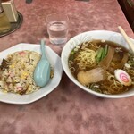 かさま - ラーメンチャーハン¥1000