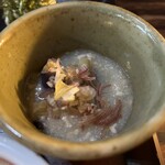 菜食健美 美卯 - 秋茄子と茗荷のそぼろ餡。