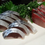 なか栄 - カンパチ　シメ鯖