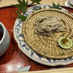 道後 海舟 - 七品目　蕎麦打ち名人の打ち立てそば　香りがめちゃくちゃ良いです。ペロリでした。