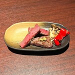 焼肉きたじま - 見事なミディアムレアに仕上がったシャトーブリアン(A5ランク)です(o^^o)