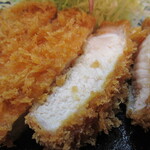 とんかつ皆川 - 特上ロースかつ（断面）
