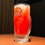 焼肉きたじま - 妻がオーダーしたすっきりトマトサワーです(o^^o)