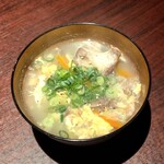 焼肉きたじま - 締めにオーダーさせて頂いたテールクッパです(o^^o)