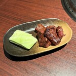 焼肉きたじま - 味噌味のハツはまったりとした味わいで美味です(o^^o)