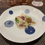 東京チャイニーズ 一凛 - セロリとイカの塩炒め