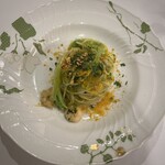 アルポルト - パスタ2 桜海老とキャベツ、カラスミ フェデリーニ