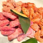 大昌園 - 上カルビ、上ミノ、上ホルモン、地鶏