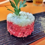 ホルモンなごみ - 和牛のタルタル1,600円税抜
