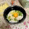 須崎食料品店 - うどん 小 冷たいの、生玉子