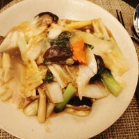 中国料理 「王朝」 ヒルトン東京ベイ - 野菜あんかけ焼きそば　2000円