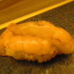 鮨処 凜 - 大将おまかせ　１５０００円（税込）　握り-５　増毛産の南蛮海老、昆布だし熟成で【２０２４年９月】