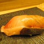 鮨処 凜 - 大将おまかせ　１５０００円（税込）　握り-６　高知県・シマアジ　三日熟成【２０２４年９月】