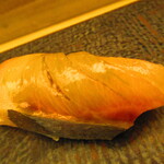 鮨処 凜 - 大将おまかせ　１５０００円（税込）　握り-６　高知県・シマアジ　三日熟成【２０２４年９月】